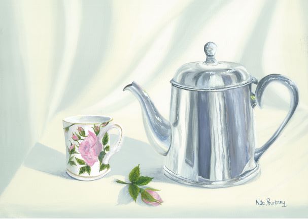 Samanthas silver teapot painting