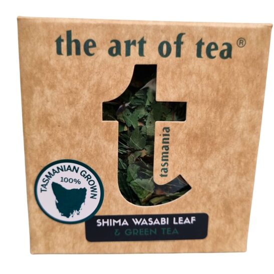 Tasmanian Shima Wasabi leaf and Tasmanian Green Tea 25g box