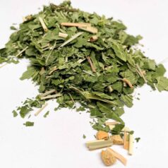 Tasmanian Wasabi leaf and organic lemongrass and organic ginger